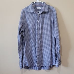 Eton Plaid Button Down Shirt